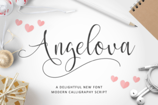 Angelova: The Modern Calligraphy Font for Creative Products