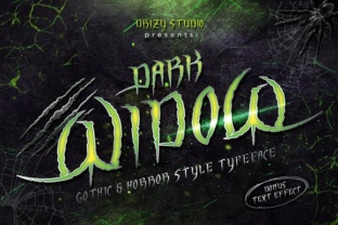 Dark Widow: A Gothic Blackletter Font for Makers and Crafters