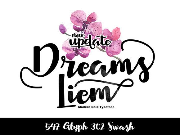 Dreams Liem: A Refined Script Font for Editorial Storytelling