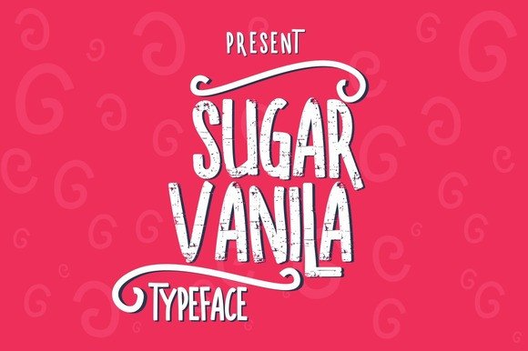 Exploring Sugar Vanila: A Sweet Display Font with Rustic Charm