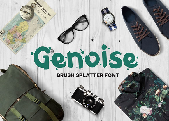 Genoise: A Handmade Brush Font for Crafters and Product Creators