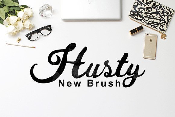 Husty Font: A Creative Handwritten Brush for Makers