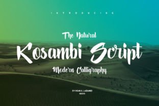 Kosambi: A Robust and Romantic Font for Crafted Products