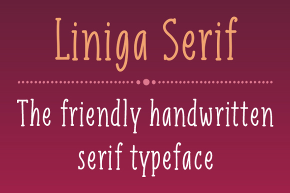 Liniga Serif: A Friendly Editorial Typeface
