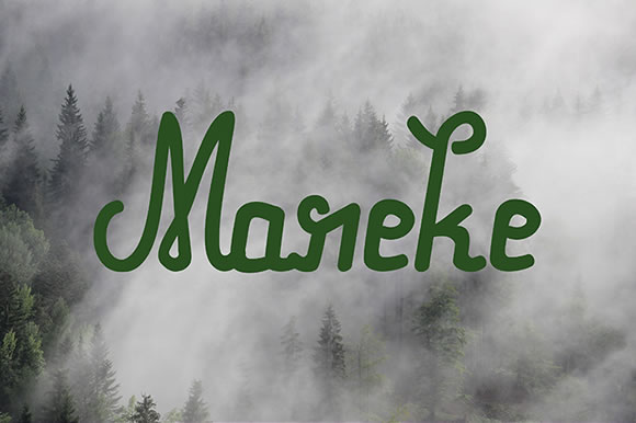 Mareke: A Script Font with a Refined Calligraphic Touch