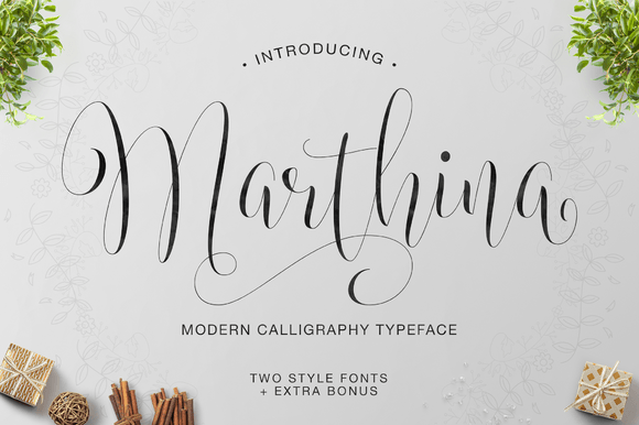 Marthina: An Aristocratic Script Font for Editorial Elegance