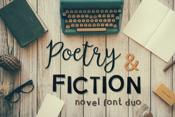 Poetry Fiction: A Script Handwritten Font Duo for a Distinctive Brand Voice