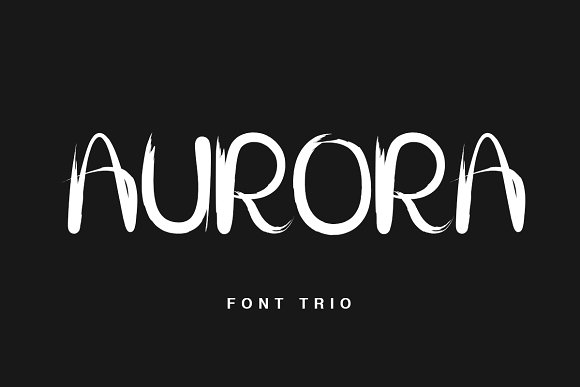 The Aurora Font Trio: A Script Typeface for Elegant Branding