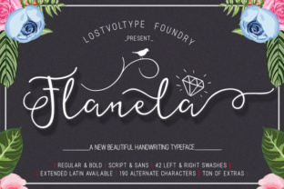 The Flanela Font: Elegant Script With Beautiful Swashes