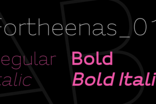 The Fortheenas 01 Sans Serif Font for Editorial Design