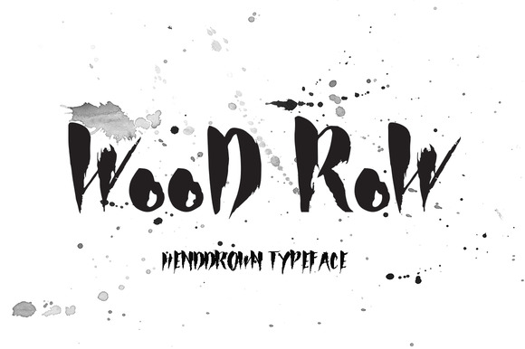 The Wood Row Font for Crafters and Creative Shops