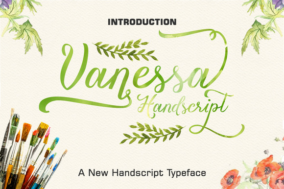 Vanessa Handscript: A Premium Font for Elegant Branding