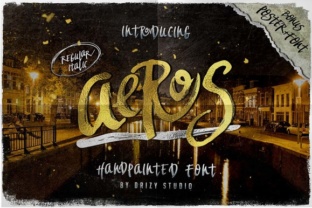 Working with the Aeros Handpainted Font in Real Branding Projects